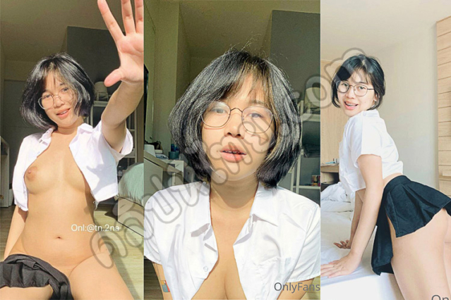 คลิปโป๊หลุด tn.2na นักศึกษาแว่นตูดใหญ่หุ่นxxxน่าเย็ด ใช้ดีลโด้ยัดหีโชว์FC เขี่ยหีจนน้ำแฉะ